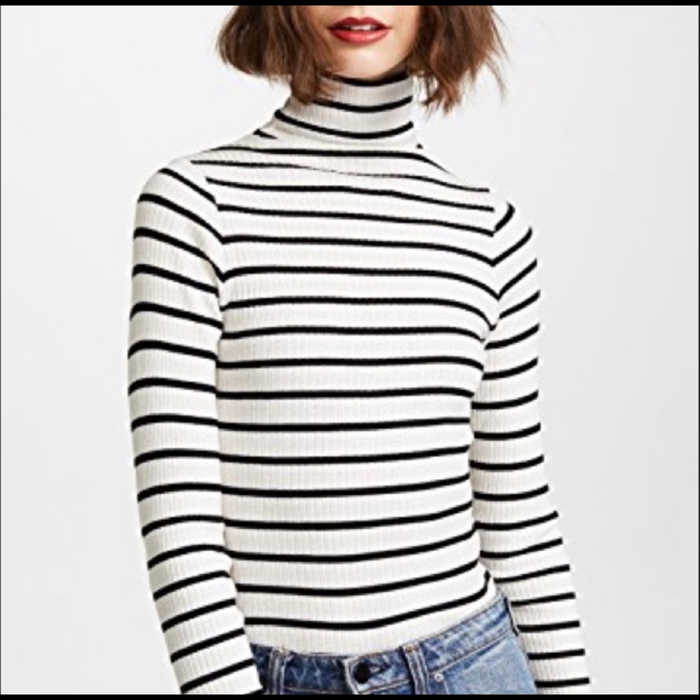NWT Club Monaco Julie Rib turtleneck
